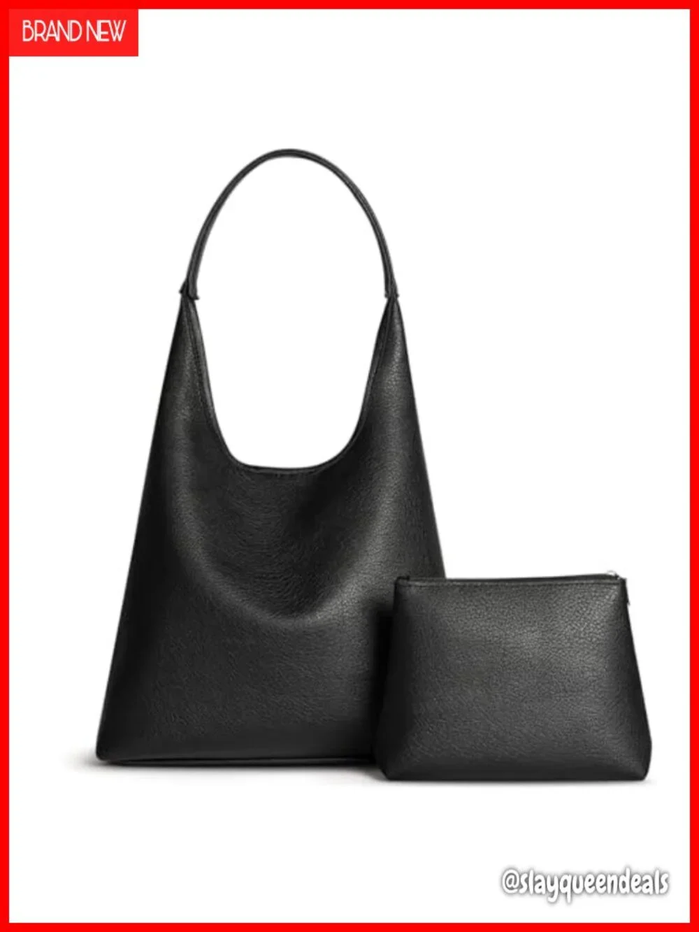 Large Slouchy Hobo Bag Women Vegan Leather Shoulder Purse Fits 13.6-Inch Laptop